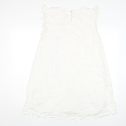 Next Girls Ivory Floral Shift Dress, 15 Years