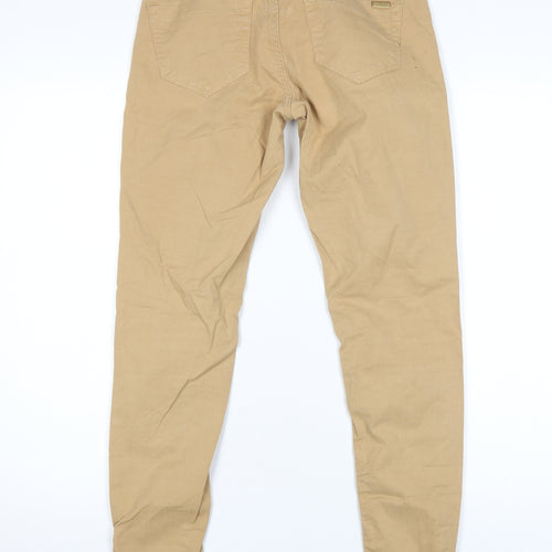 Zara Women's Beige Skinny Jeans, Size 2, Slim Fit