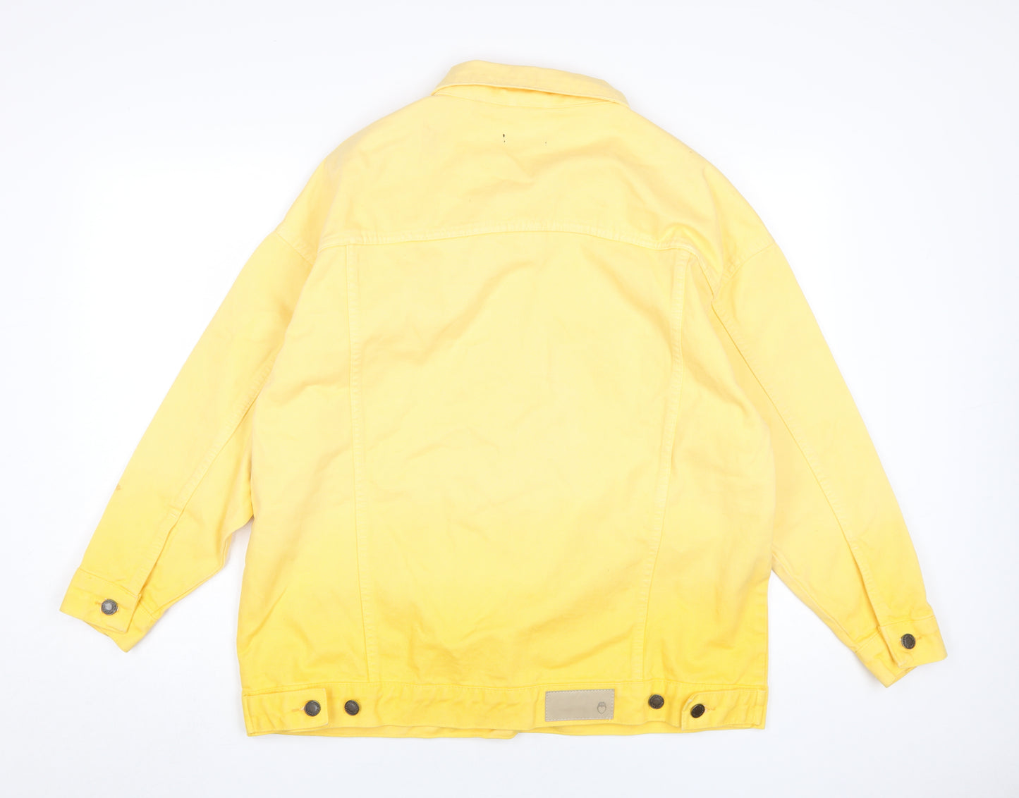 Nasty Gal Women's Yellow Short Denim Jacket, Size 4, Summer Ready
