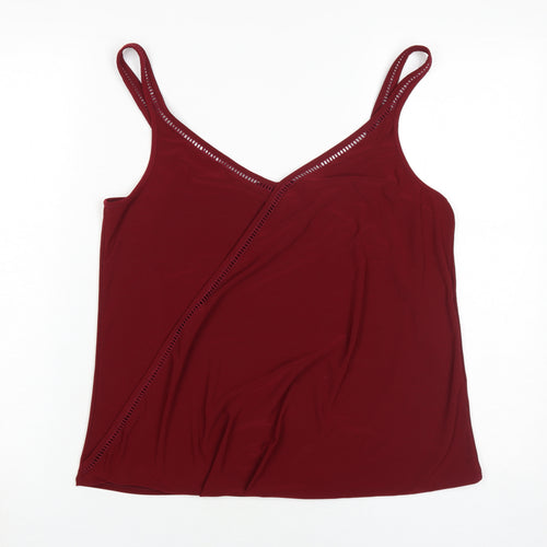 Wallis Women's Red Camisole Tank Top Size 14
