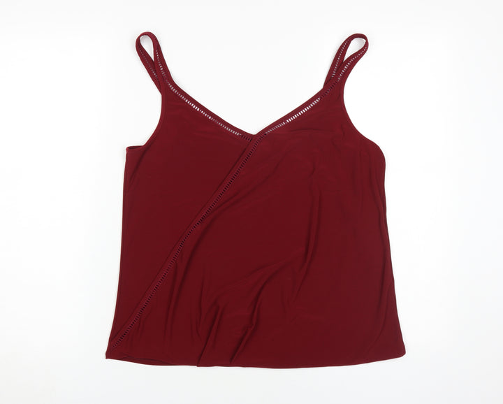 Wallis Women's Red Camisole Tank Top Size 14