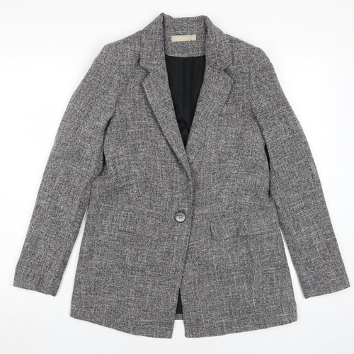 Forcast Women's Grey Single-Breasted Blazer