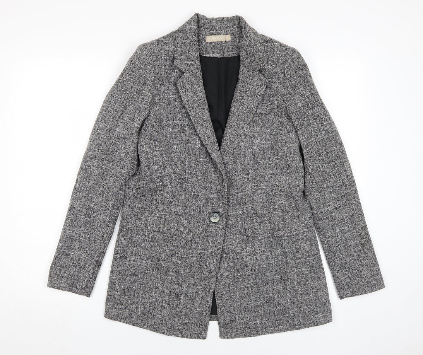 Forcast Women's Grey Single-Breasted Blazer