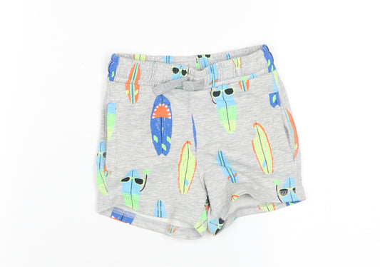 Marks and Spencer Boys Multicoloured Sweat Shorts 2-3 Years