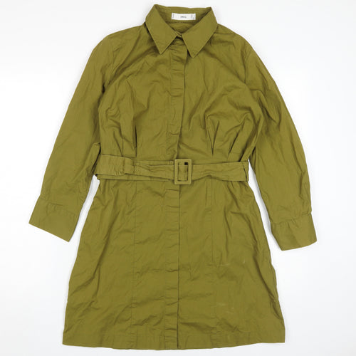MNG Green Shirt Dress, Women's Casual, Size 12
