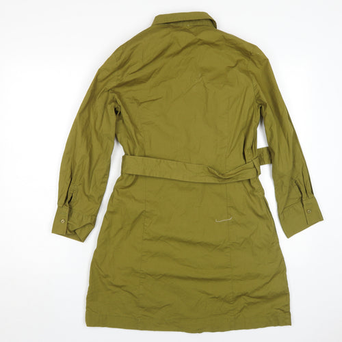MNG Green Shirt Dress, Women's Casual, Size 12