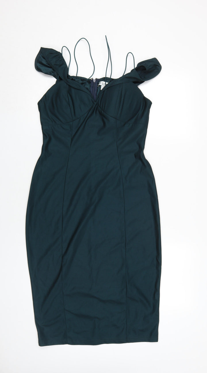 Rare London Women's Green Bodycon Dress Size 12
