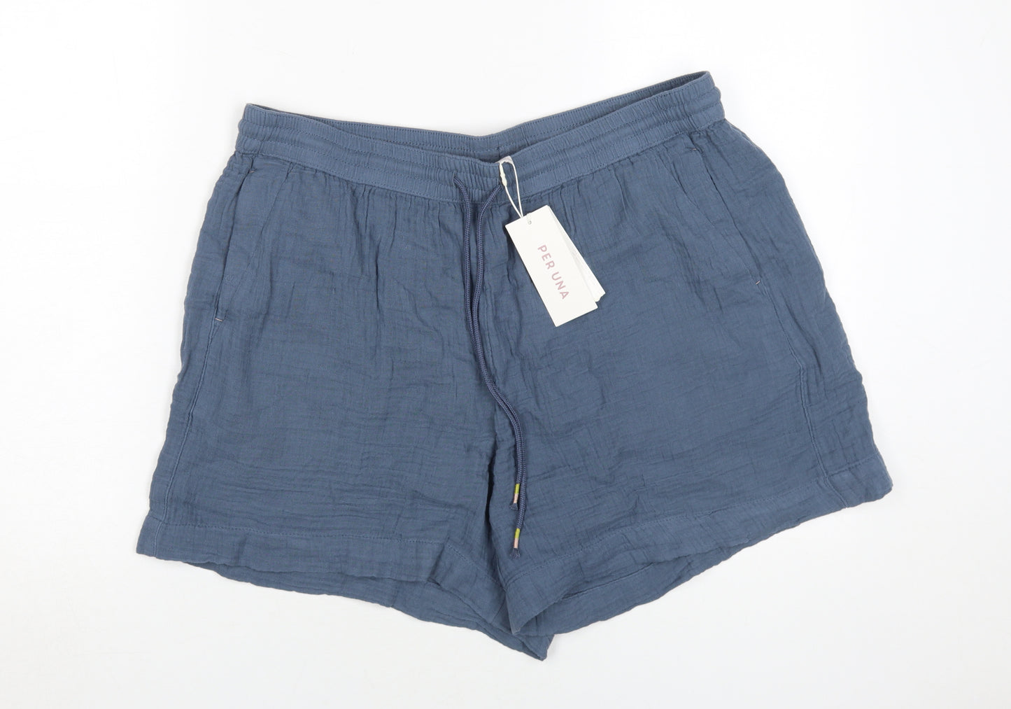 Marks and Spencer Women Blue Size 16 Casual Shorts