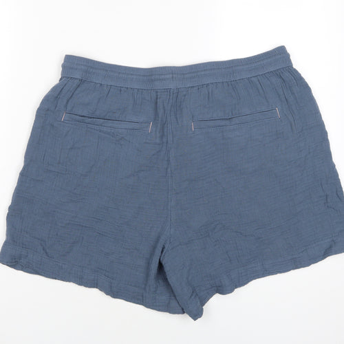 Marks and Spencer Women Blue Size 16 Casual Shorts