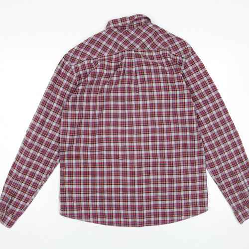 Next Men's Multicoloured M Regular Fit Plaid Shirt