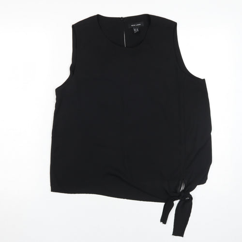 New Look Women Black Sleeveless Basic Top, UK 14