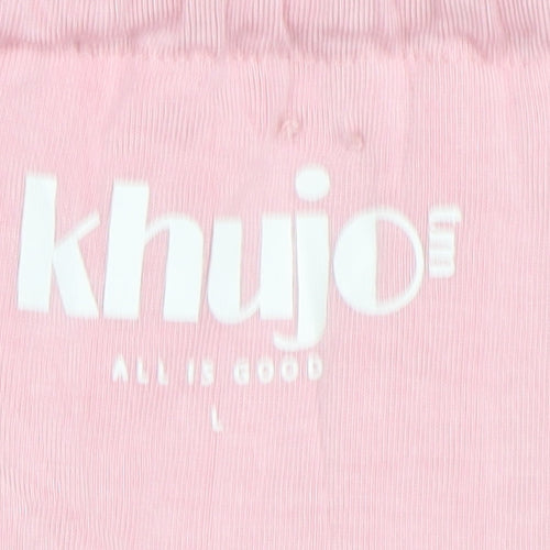 Khujo Women's Pink Halter Dress Size L Sleeveless