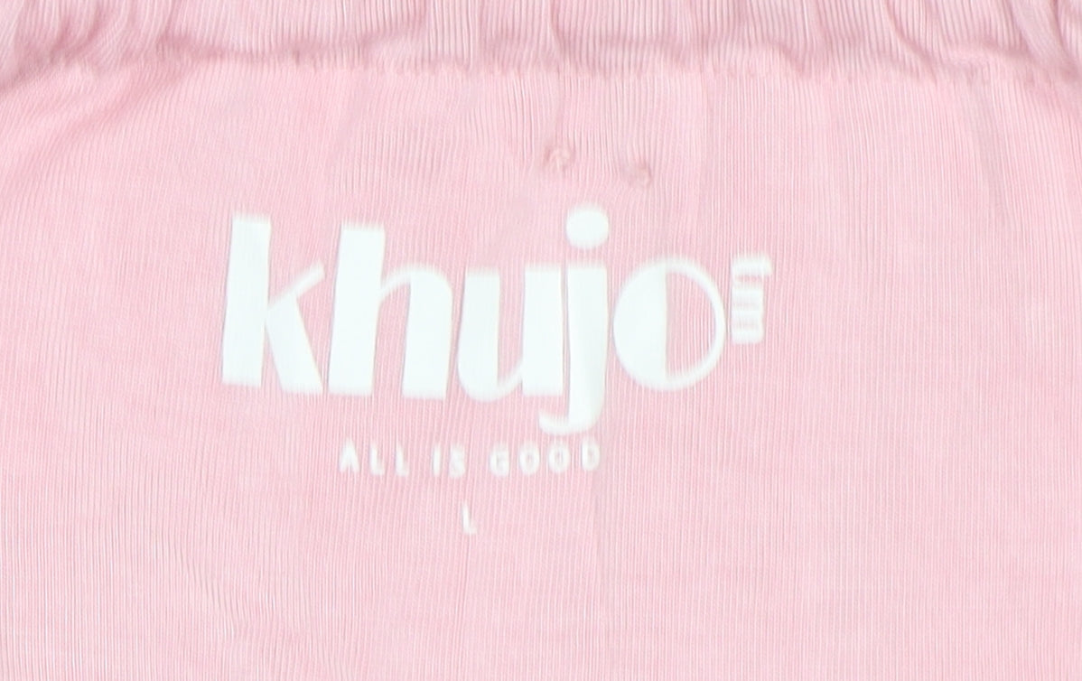 Khujo Women's Pink Halter Dress Size L Sleeveless