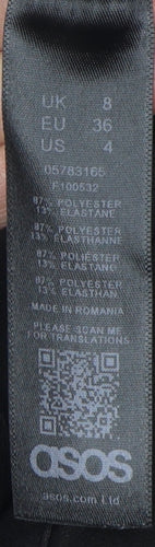 ASOS Women's Black Size 8 Sleeveless Jumpsuit