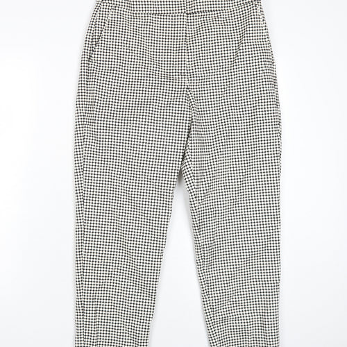 Marks and Spencer Women's Black Check Trousers Size 12