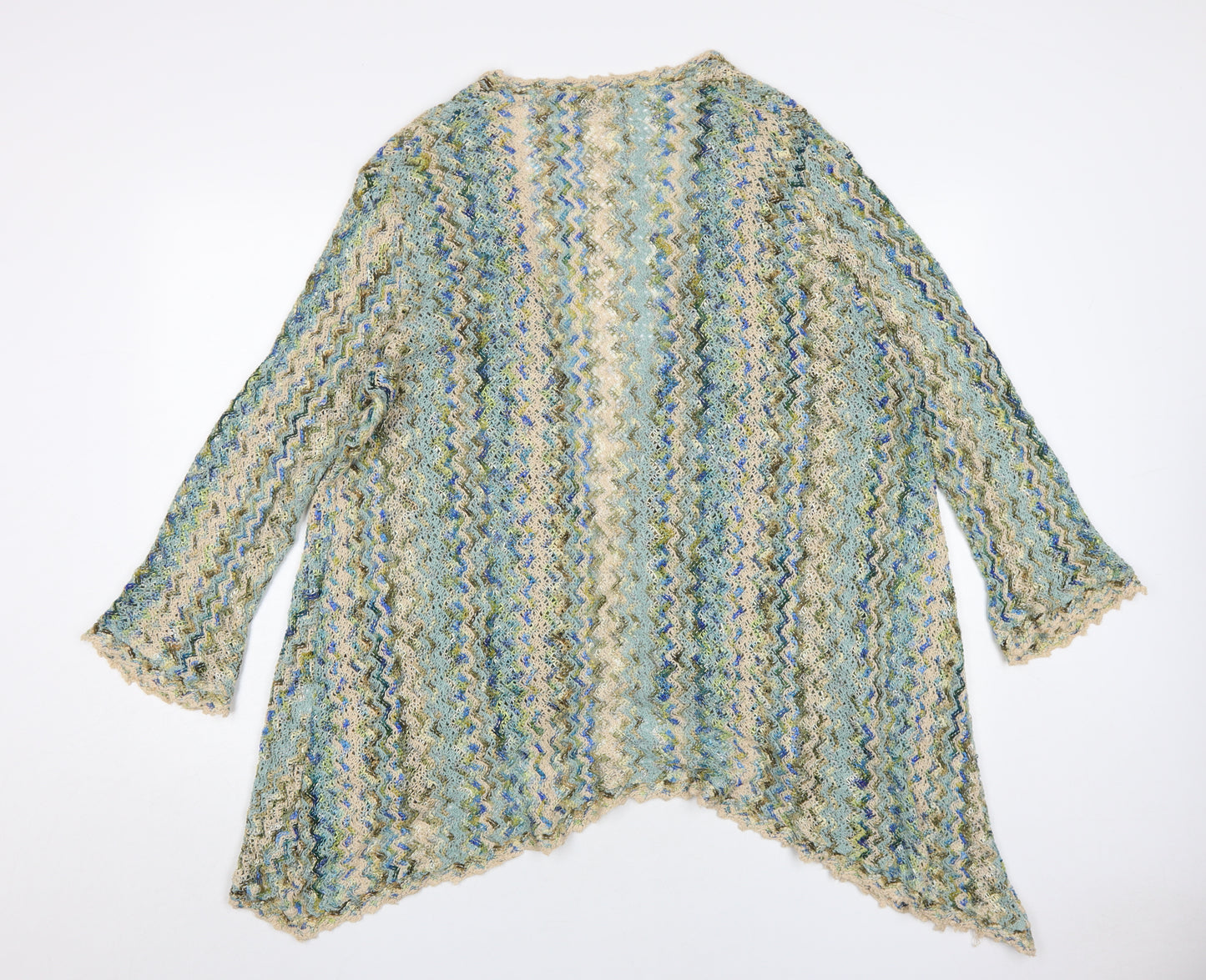 Sahara Women's Multicoloured Open-Knit Cardigan M/L