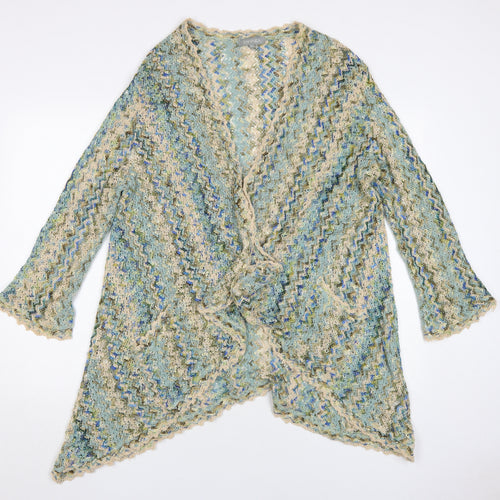 Sahara Women's Multicoloured Open-Knit Cardigan M/L