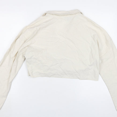In The Style Women's Beige Cropped Blouse Size 18