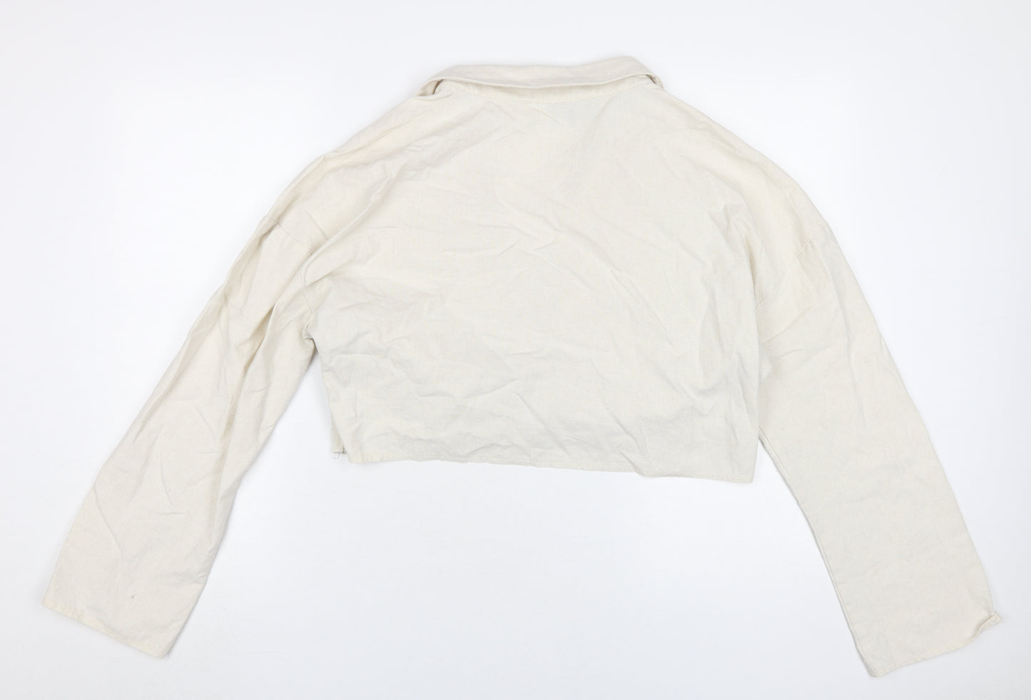 In The Style Women's Beige Cropped Blouse Size 18