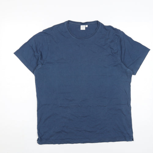 John Lewis Men's Blue Crew Neck T-Shirt Size L