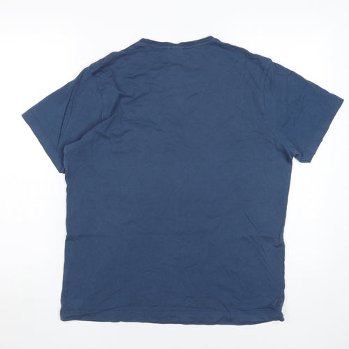 John Lewis Men's Blue Crew Neck T-Shirt Size L