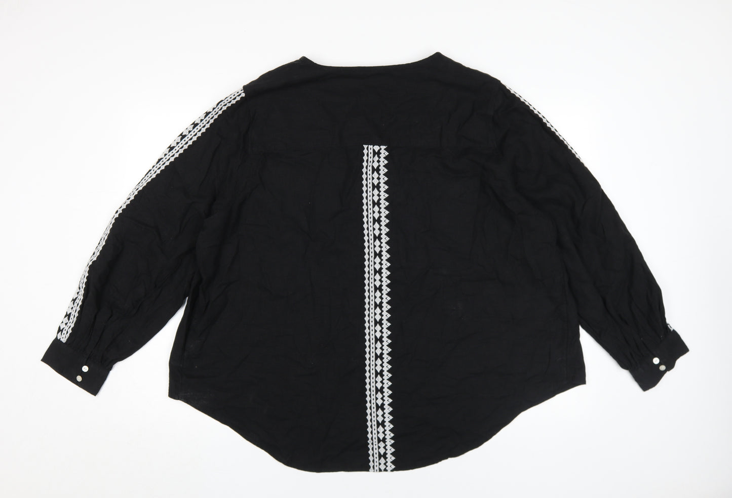 Marks and Spencer Women's Black Tunic Blouse Size 22