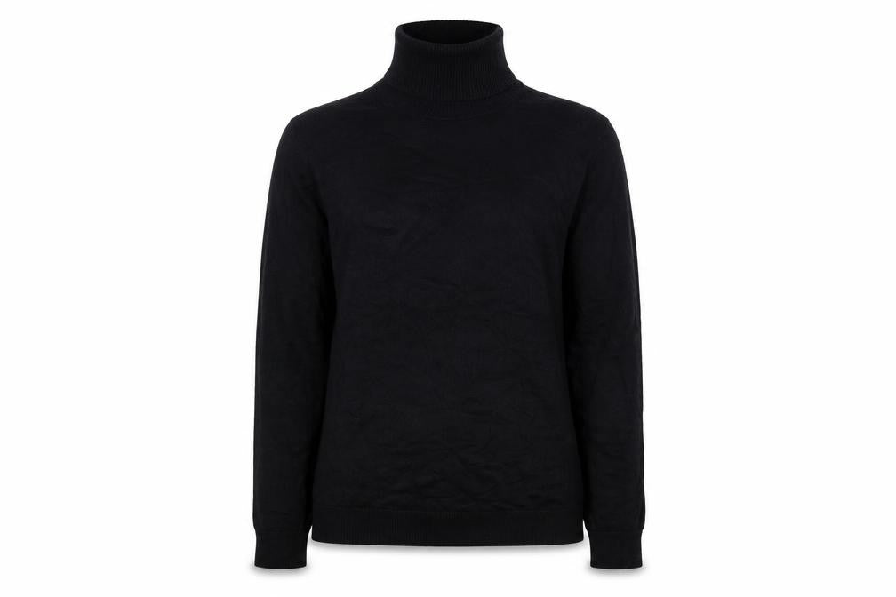 Mango Women's Black Pullover Roll Neck Jumper