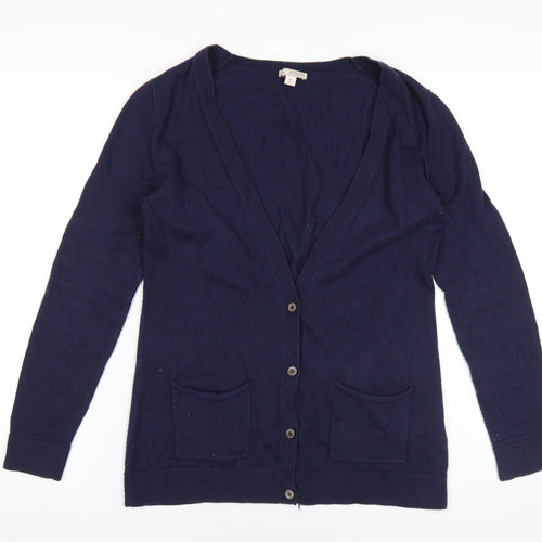 Gap Women's Blue Cardigan V-Neck S
