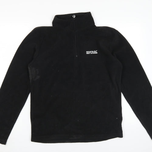 Regatta Men's Black 1/4 Zip Sweatshirt M