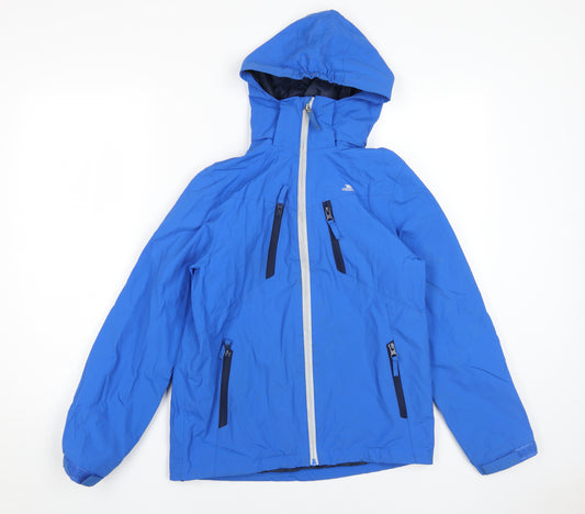 Trespass Boys Blue Waterproof Rain Coat 11-12 Years