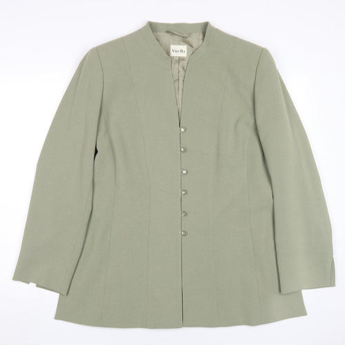 Viyella Women's Green Button Jacket Size 16