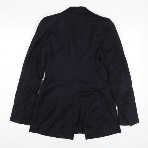 Irene Van Ryb Women's Black Blazer Size 8 Single-Breasted