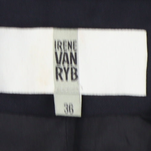 Irene Van Ryb Women's Black Blazer Size 8 Single-Breasted
