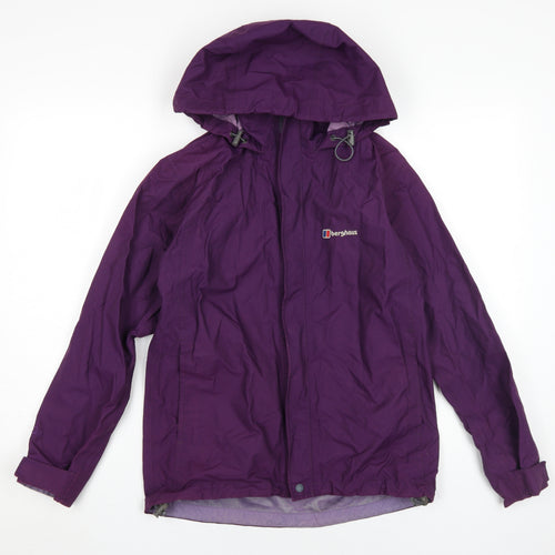 Berghaus Women's Purple Waterproof Hooded Jacket Size 8