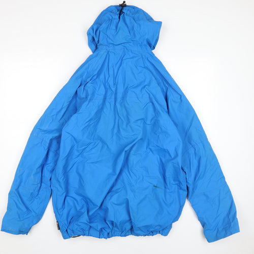 Trespass Men's Blue Parka Jacket L with Hooded Zips