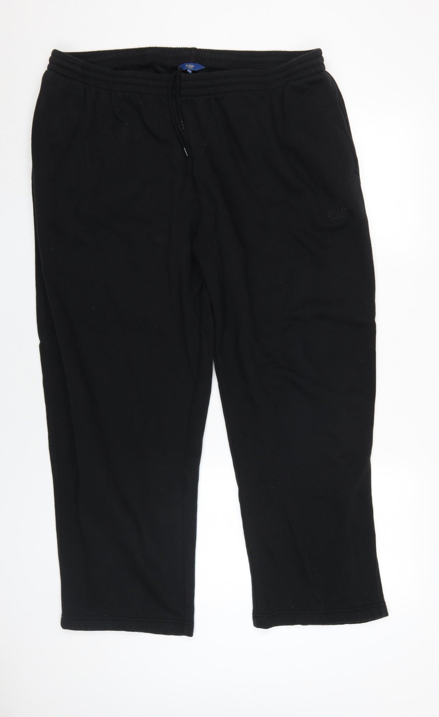 Cotton Traders Men's Black 4XL Jogger Trousers