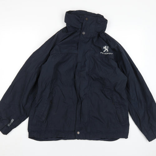Regatta Men's Blue Hooded Rain Coat Jacket, M