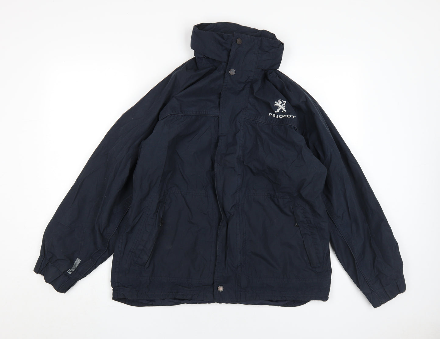 Regatta Men's Blue Hooded Rain Coat Jacket, M