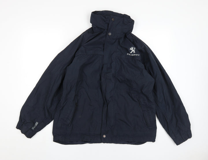 Regatta Men's Blue Hooded Rain Coat Jacket, M
