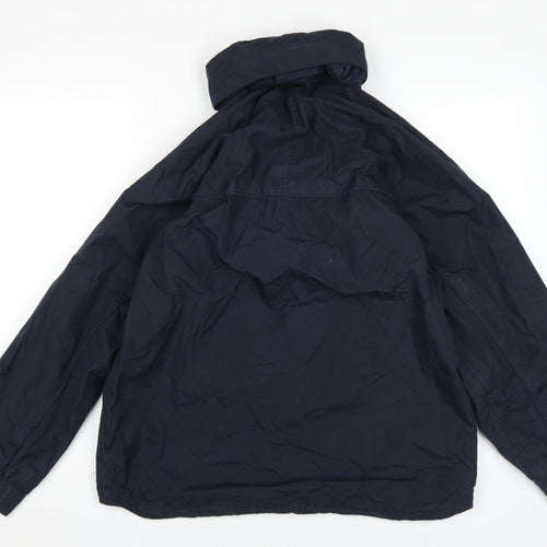 Regatta Men's Blue Hooded Rain Coat Jacket, M