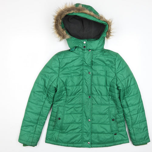 Lure Urban Women's Green Puffer Jacket L