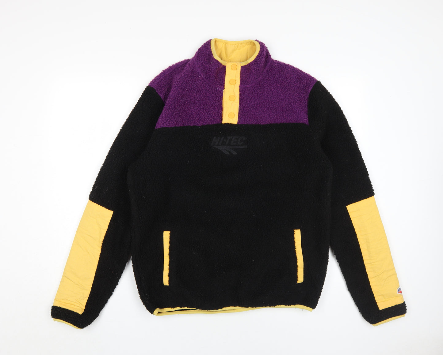 Hi-Tec Unisex Black Purple XS Retro Fleece Jacket