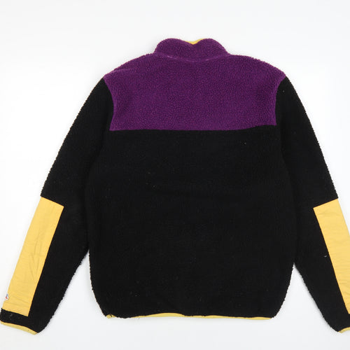 Hi-Tec Unisex Black Purple XS Retro Fleece Jacket