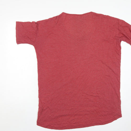 Diesel Men's Red Graphic Print Relaxed T-Shirt M
