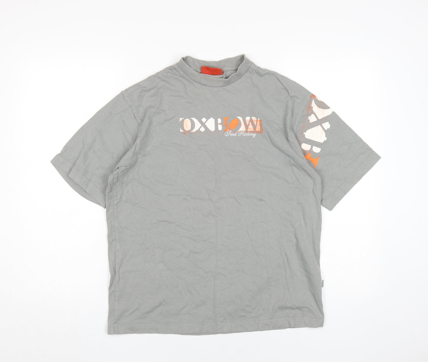 Oxbow Grey Unisex T-Shirt S Basic Style, Short Sleeve