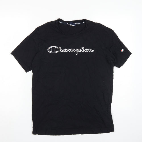 Champion Men's Black Medium Crew Neck T-Shirt