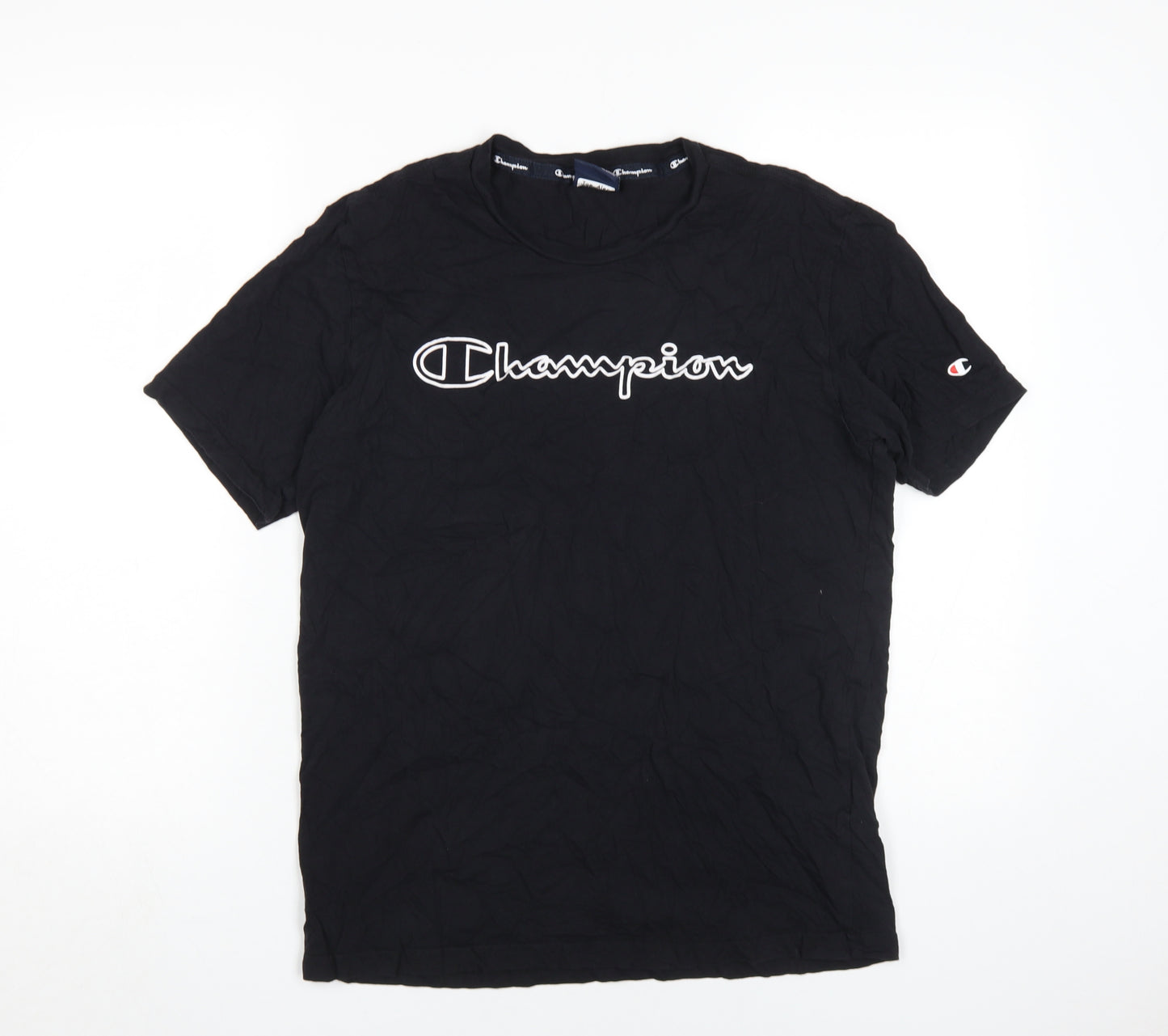 Champion Men's Black Medium Crew Neck T-Shirt