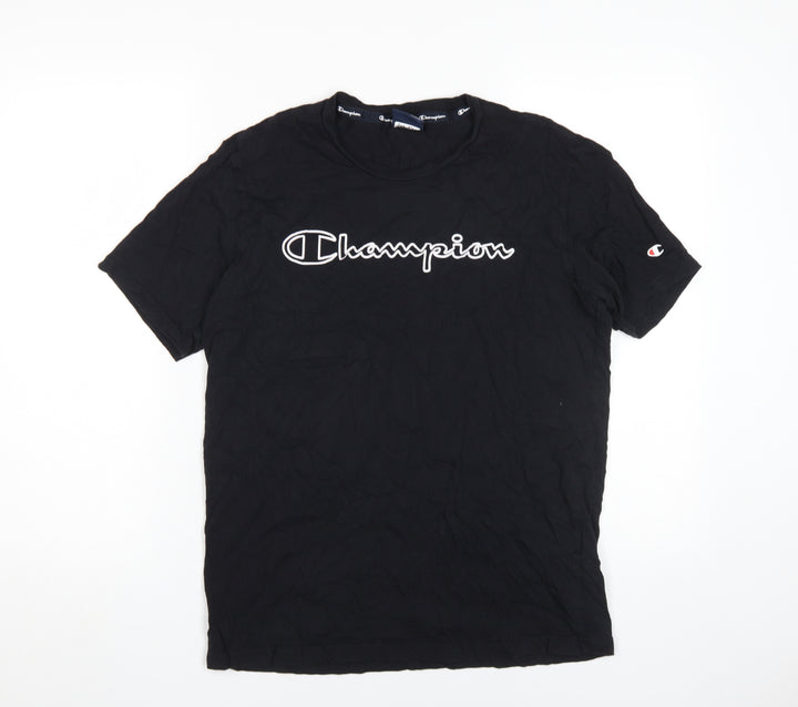 Champion Men's Black Medium Crew Neck T-Shirt
