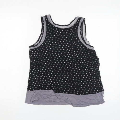 DKNY Women's Black Polka Dot Tank Top, Medium