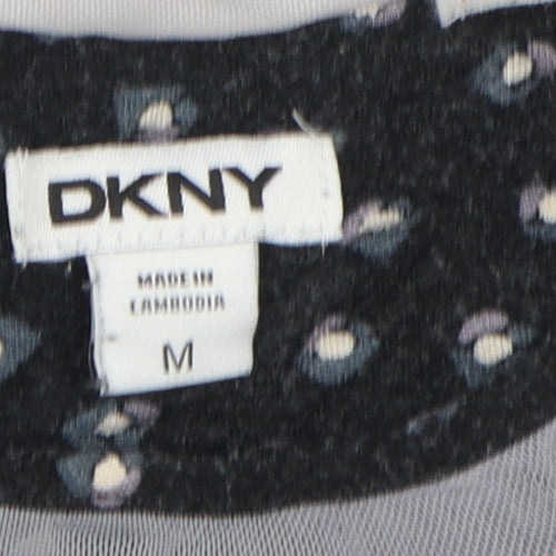 DKNY Women's Black Polka Dot Tank Top, Medium